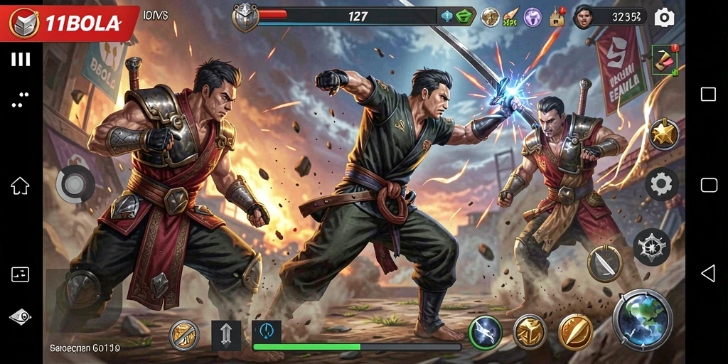 Gameplay seru dengan pertarungan epik di 11BOLA.