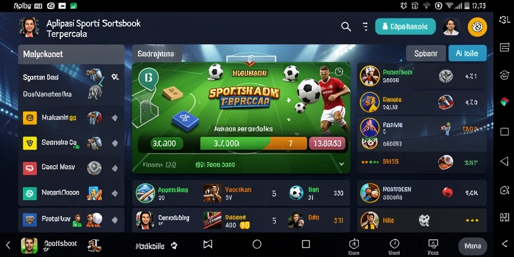 Screenshot utama 33L menampilkan tampilan taruhan olahraga yang menarik.