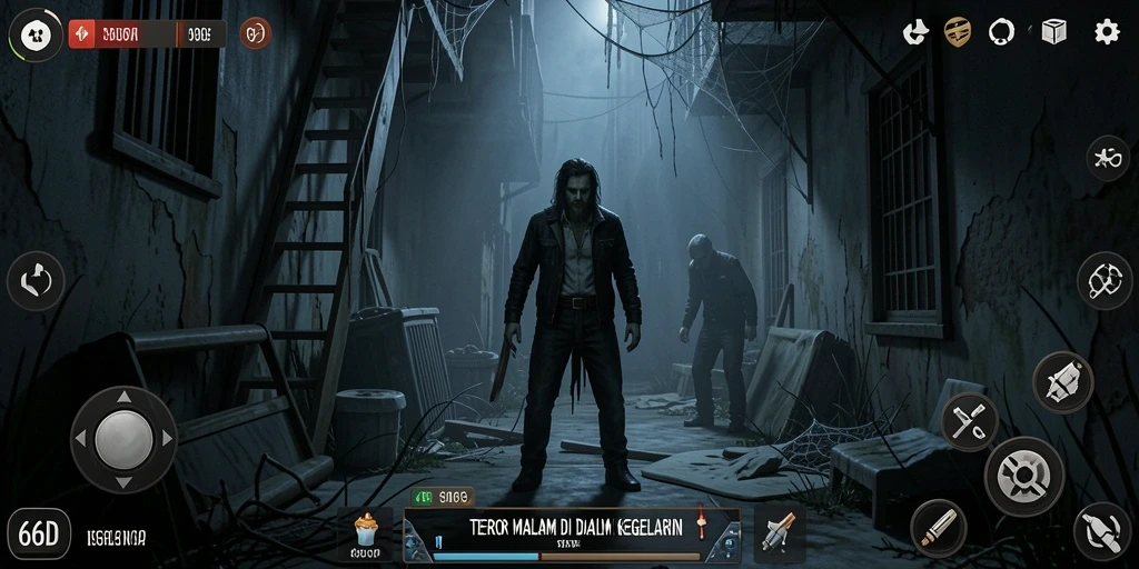 Gameplay menegangkan dengan atmosfer Horror yang mencekam.