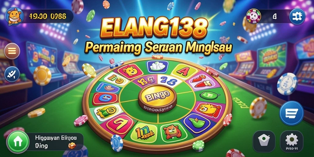 Screenshot gameplay ELANG138 menampilkan suasana permainan Bingo yang seru dan interaktif.