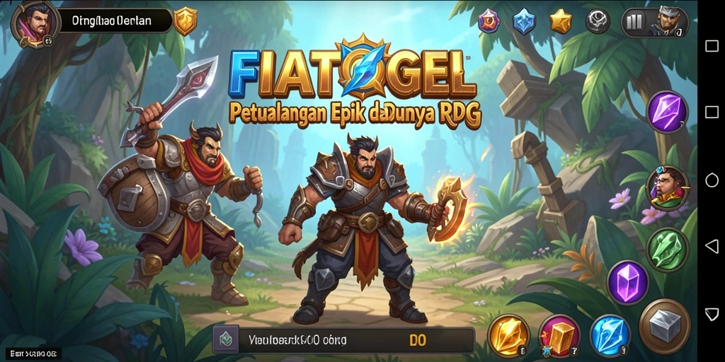 Tangkapan layar gameplay seru dari FIATOGEL RPG.