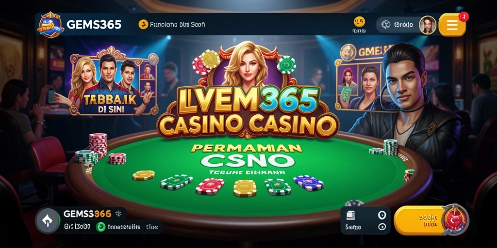Tampilan permainan Live Casino yang mendebarkan dan interaktif.