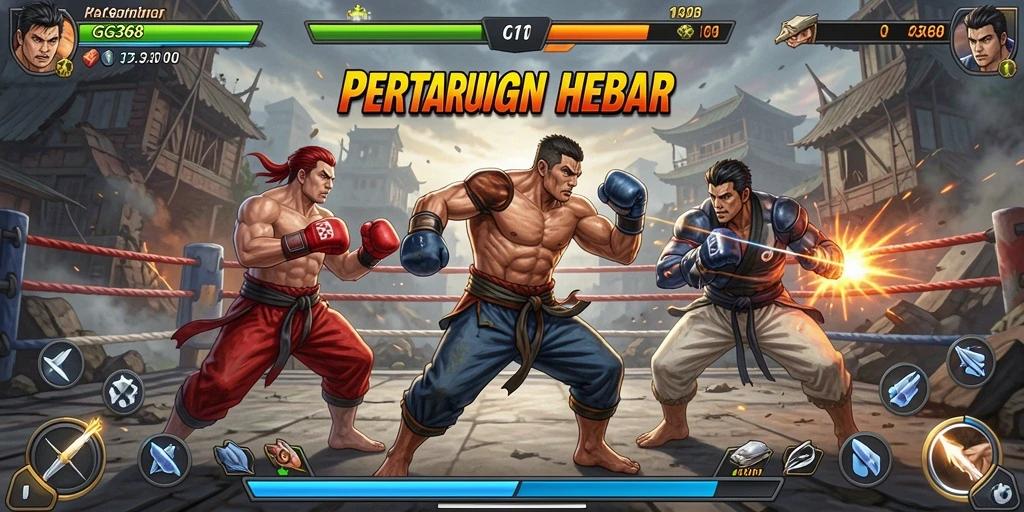 Tampilan pertarungan seru di GG368 dengan aksi spektakuler.