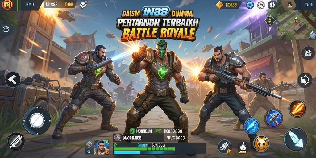 Gameplay mendebarkan dalam IN88, pertarungan seru di medan perang.