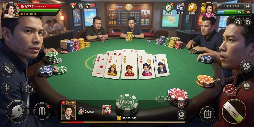 Gambaran gameplay QiuQiu yang seru dan kompetitif di INA777.