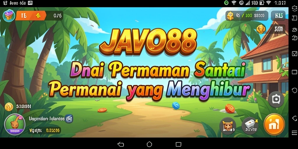 Tampilan gameplay menyeronokkan dari JAVO88 yang menghibur.