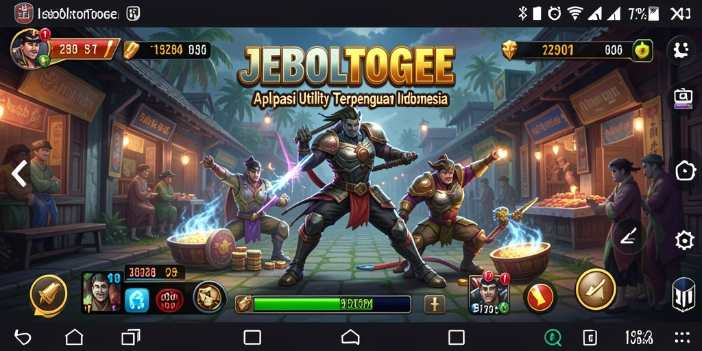 Tampilan antarmuka aplikasi JEBOLTOGEL yang intuitif dan user-friendly.