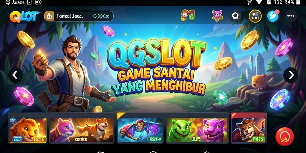 Tangkapan layar QQSLOT menampilkan gameplay yang penuh warna dan seru.