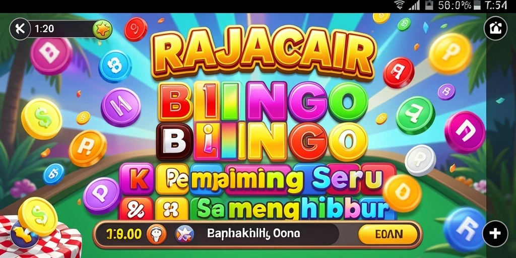 Tangkapan layar gameplay RAJACAIR menampilkan momen seru permainan Bingo.