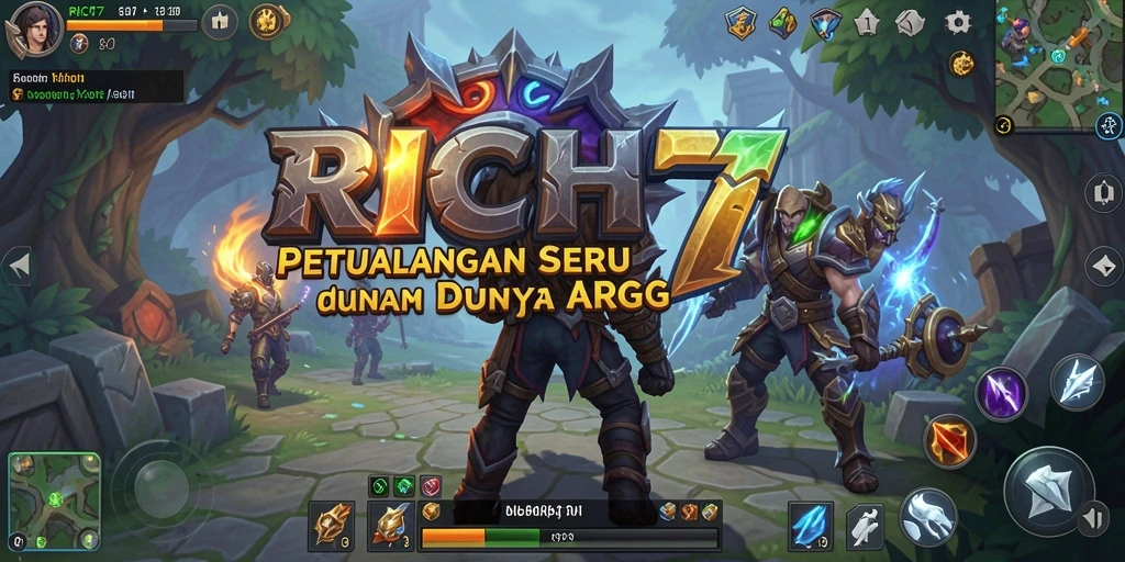 Screenshot menunjukkan aksi mendebarkan dalam gameplay ARPG RICH7.