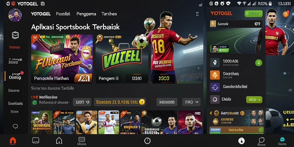 Tampilan antarmuka pengguna YOTOGEL yang modern dan intuitif.